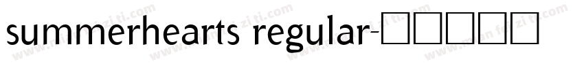 summerhearts regular字体转换